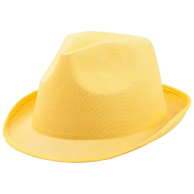 Braz klobouk - žlutá