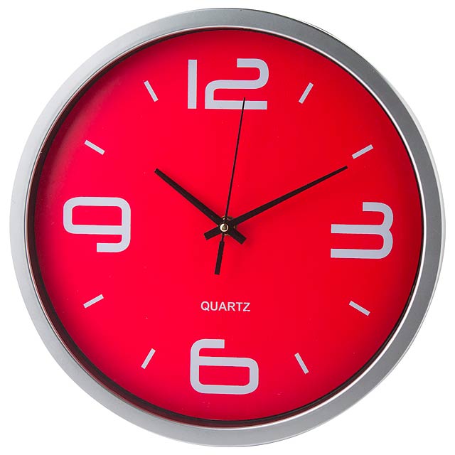 Cronos nástěnné hodiny - červená