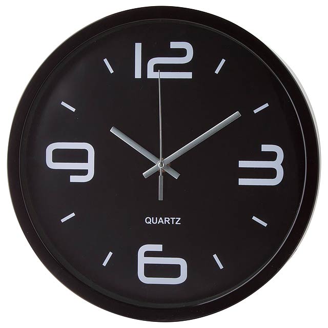 Cronos nástěnné hodiny - čierna