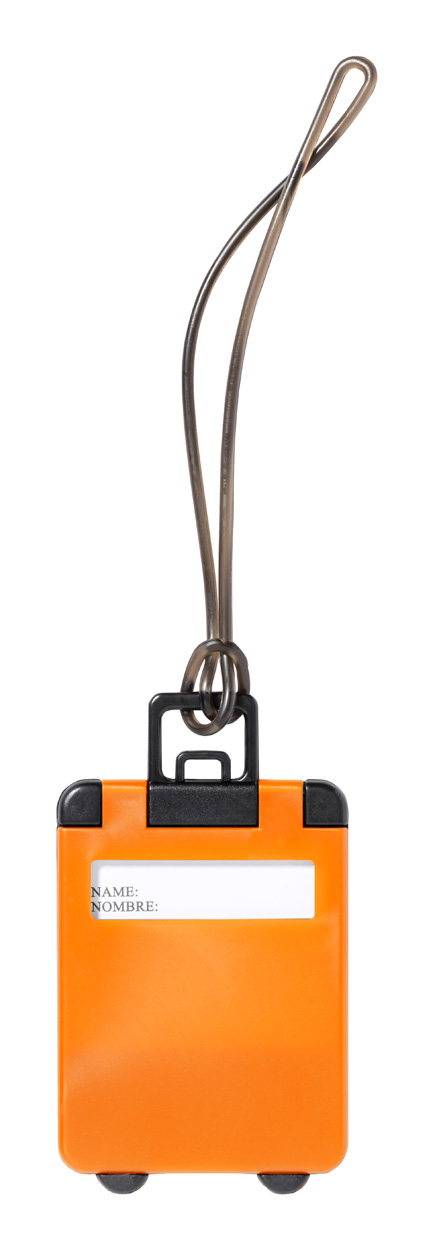 Cloris štítek na zavazadla - oranžová