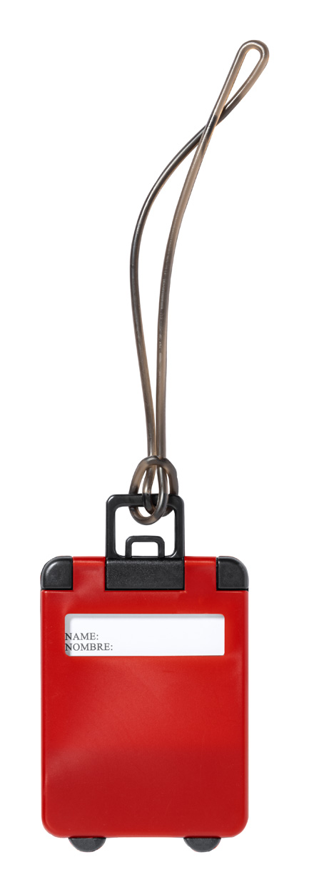 Cloris štítek na zavazadla - červená