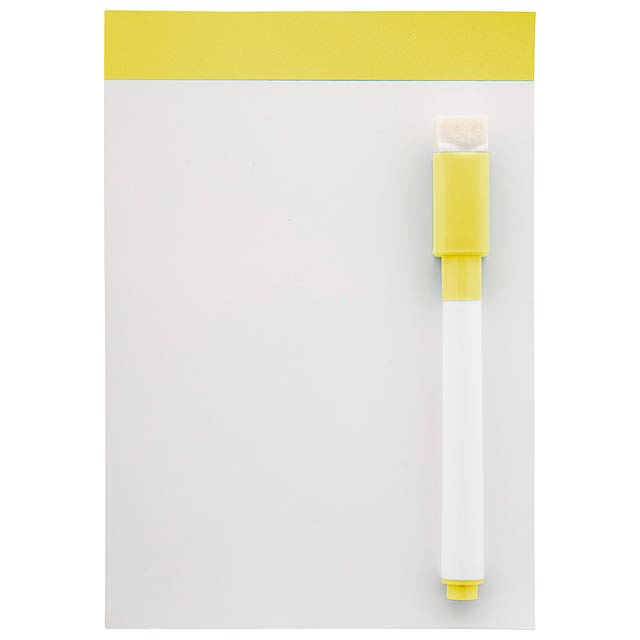 Magnetic whiteboard - yellow