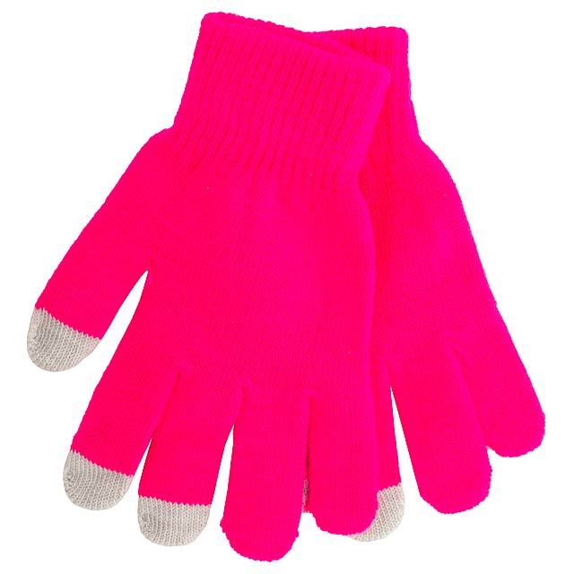 Touch screen gloves - fuchsia
