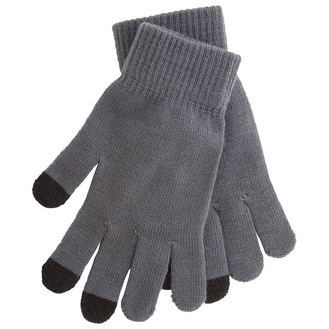 Touch screen gloves - grey