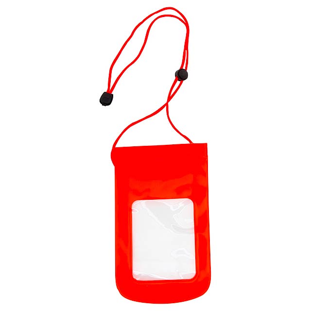 Waterproof mobile case - red
