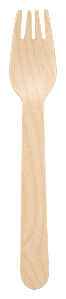 Woolly wooden cutlery - Beige