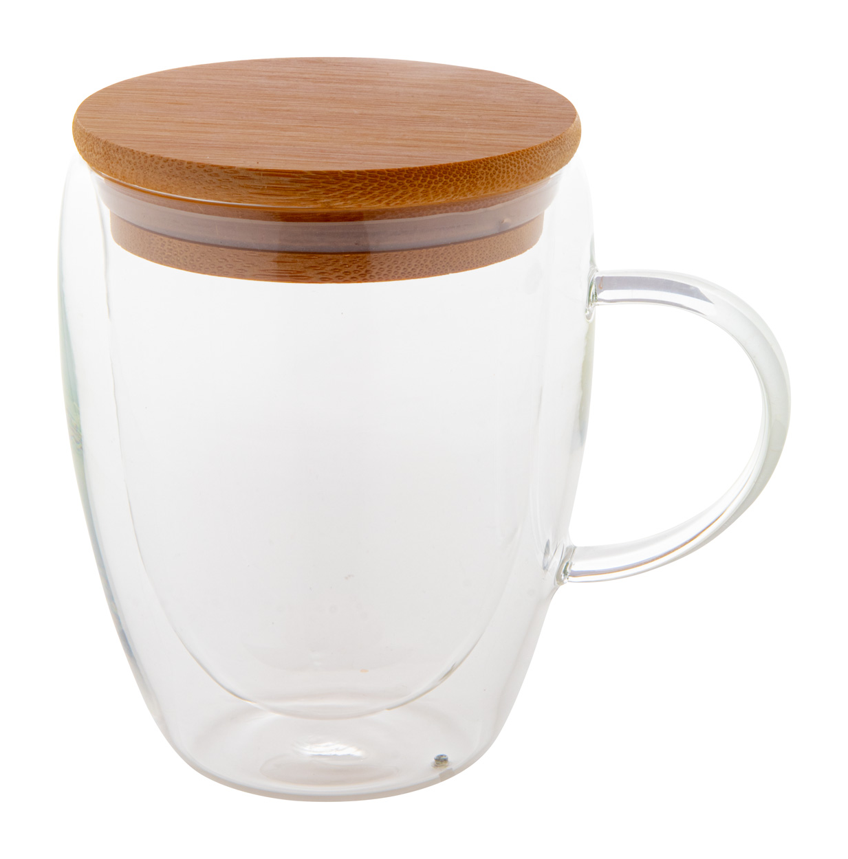 Grobina glass thermo mug - transparent