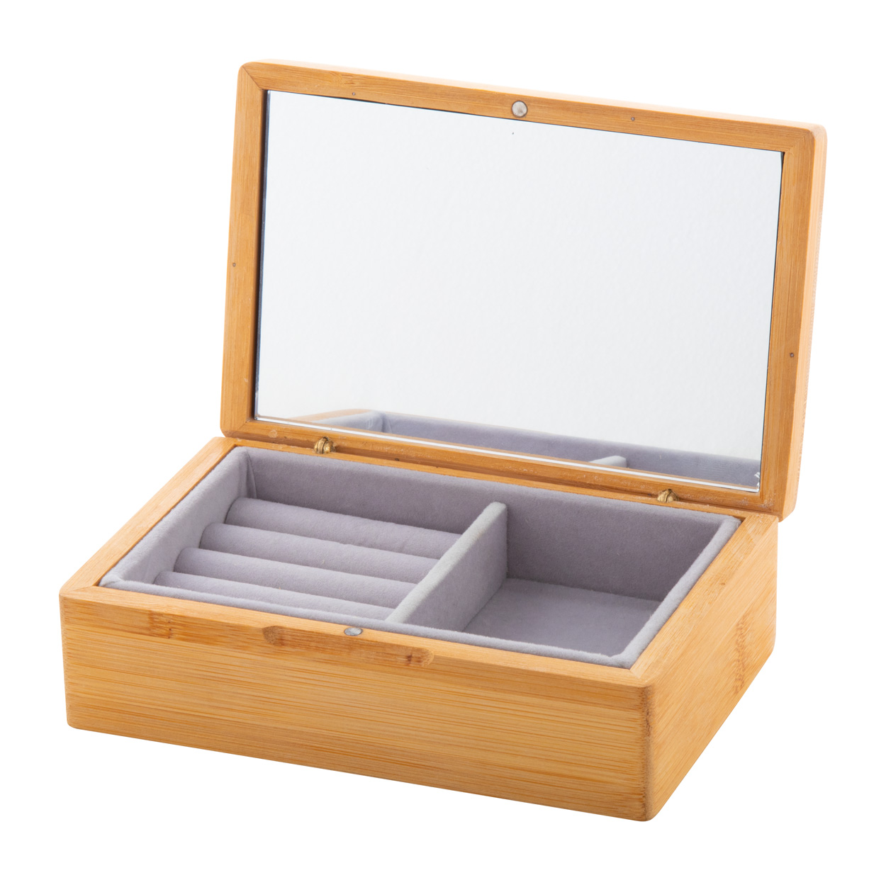Arashi bamboo jewelry box - Beige