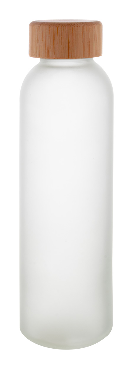 Cloody glass bottle - white