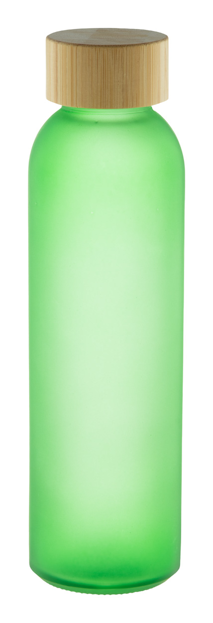 Cloody glass bottle - green