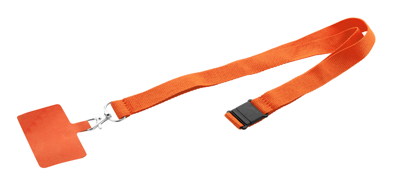 Revent Call RPET lanyard na mobil - oranžová