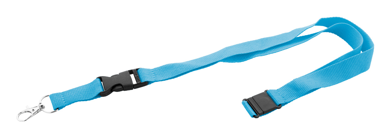 Revent Plus RPET lanyard - světle modrá