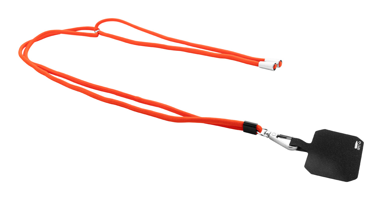 Corphon RPET lanyard na mobil - červená