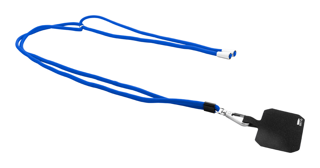 Corphon RPET lanyard na mobil - modrá