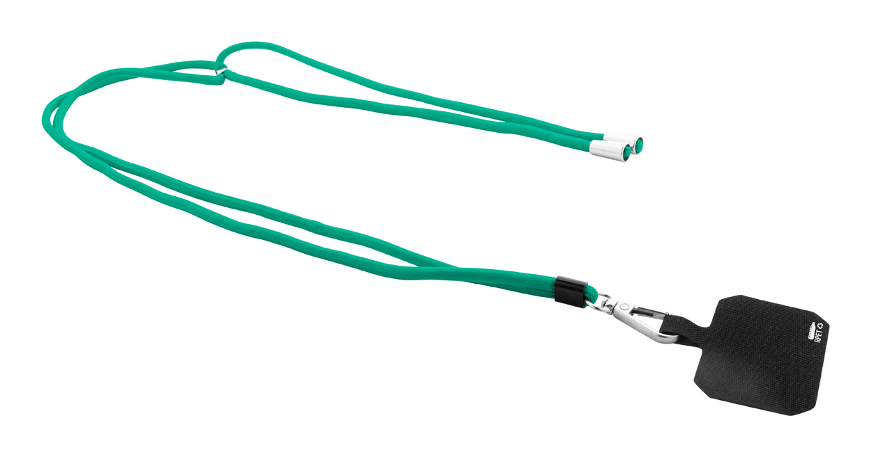 Corphon RPET lanyard na mobil - zelená