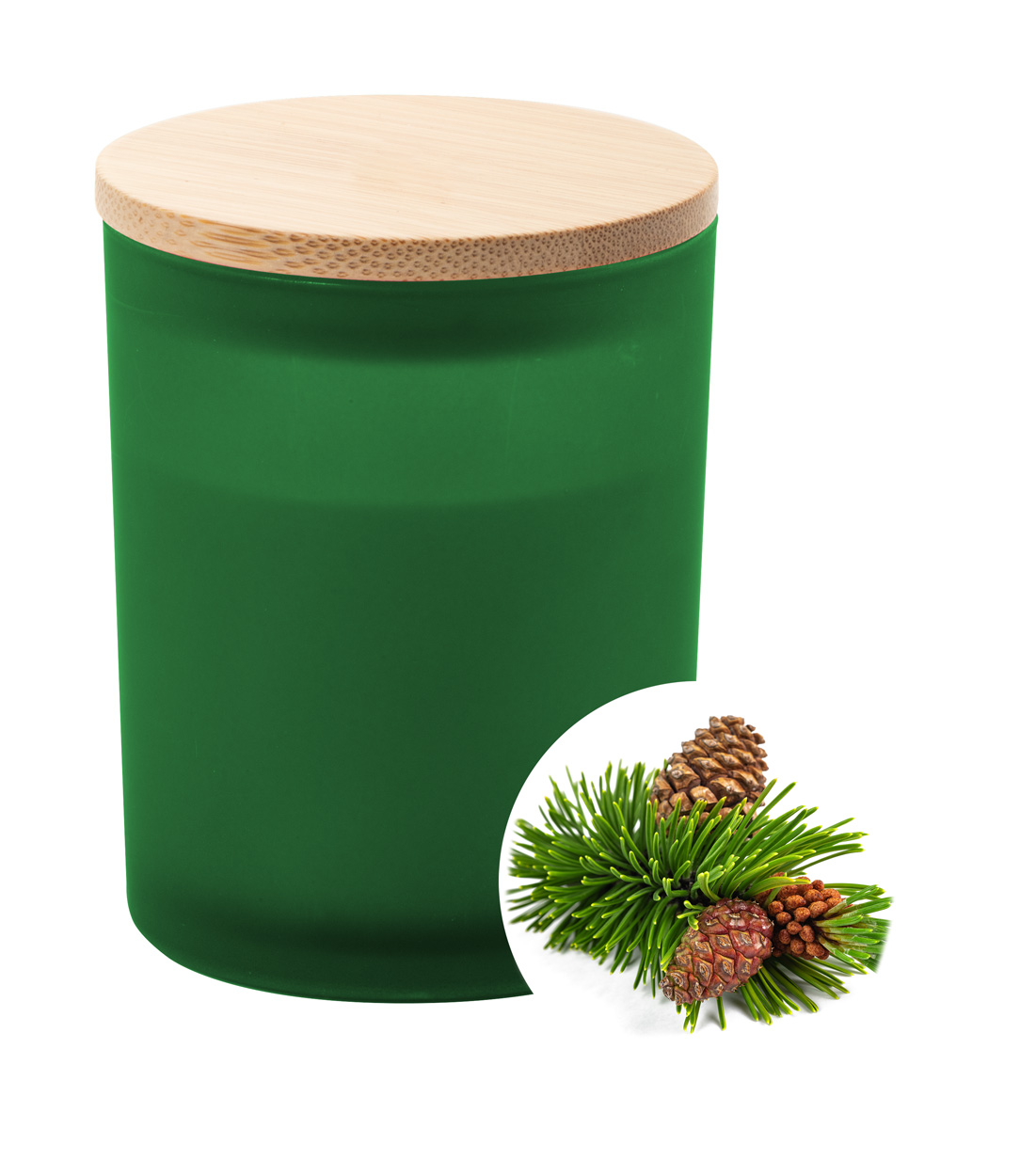 Daizu XL candle, pine - green