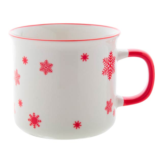 Nakkala retro Christmas mug - red