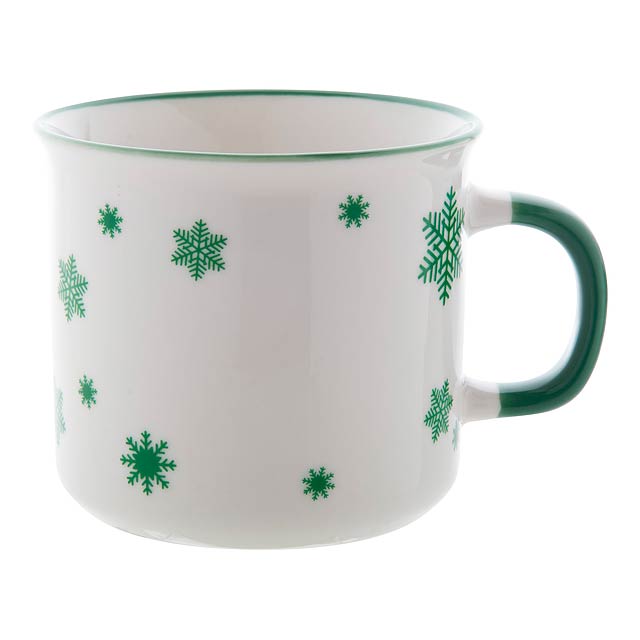 Nakkala retro Christmas mug - green