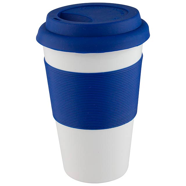 Mug with silicone - blue