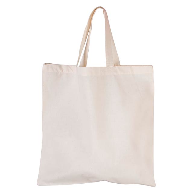 Cotton shopping bag - beige
