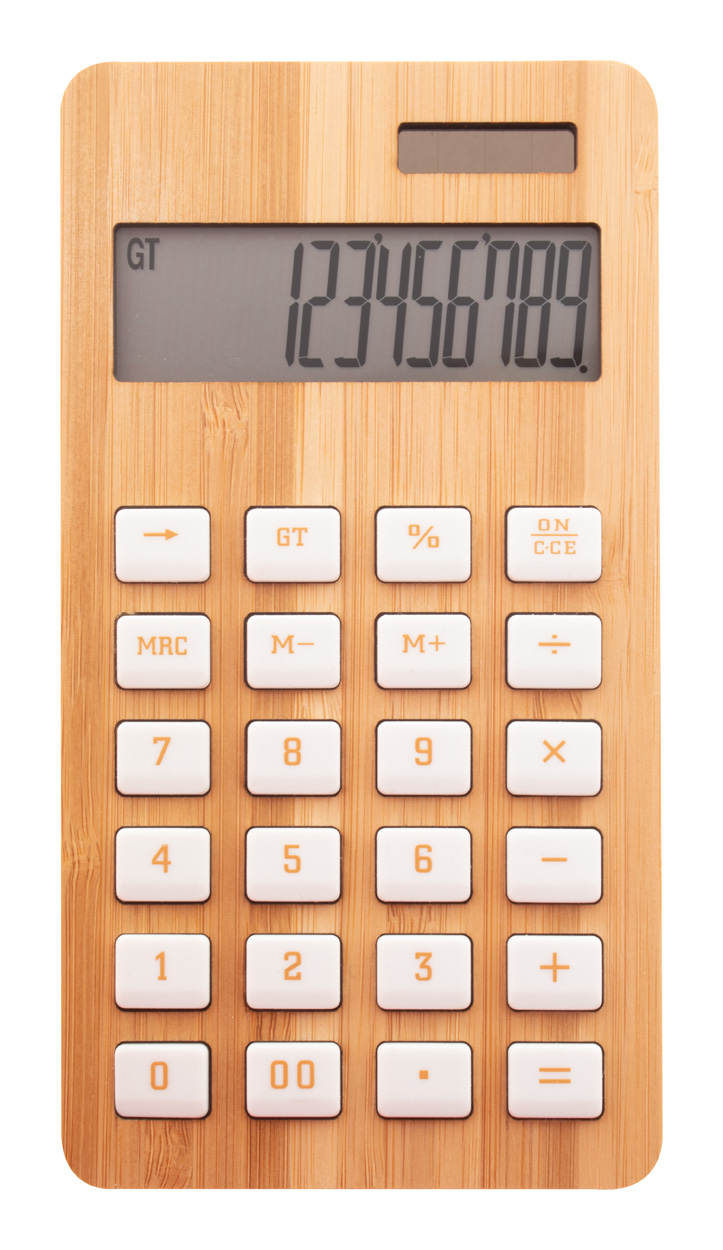 BooCalc bamboo calculator - beige
