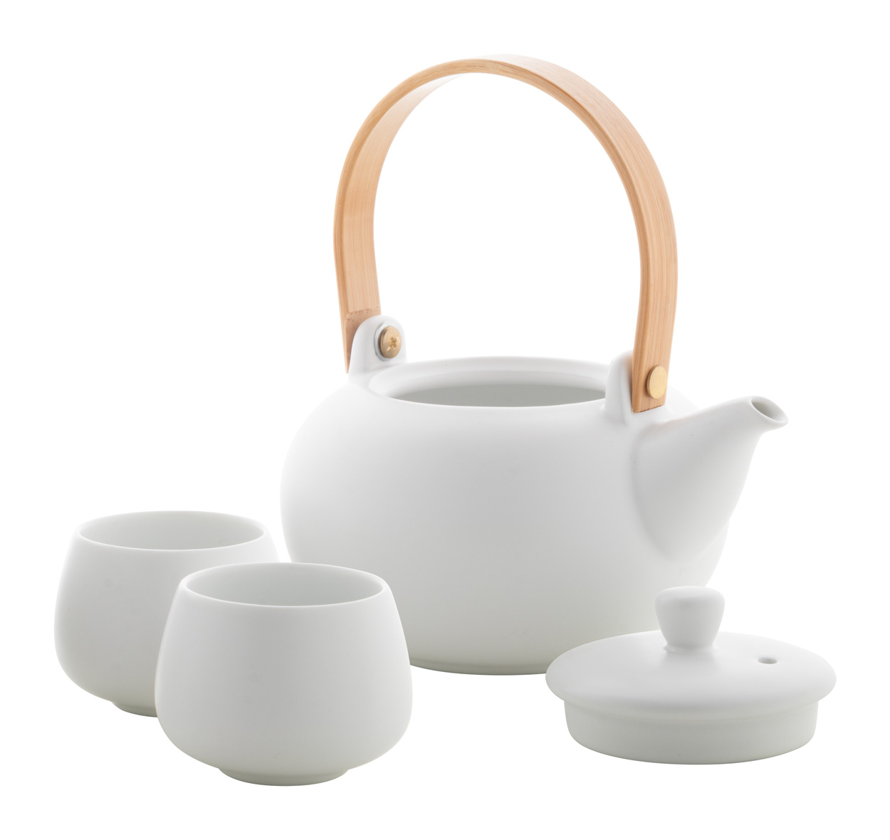 Sencha tea set - white