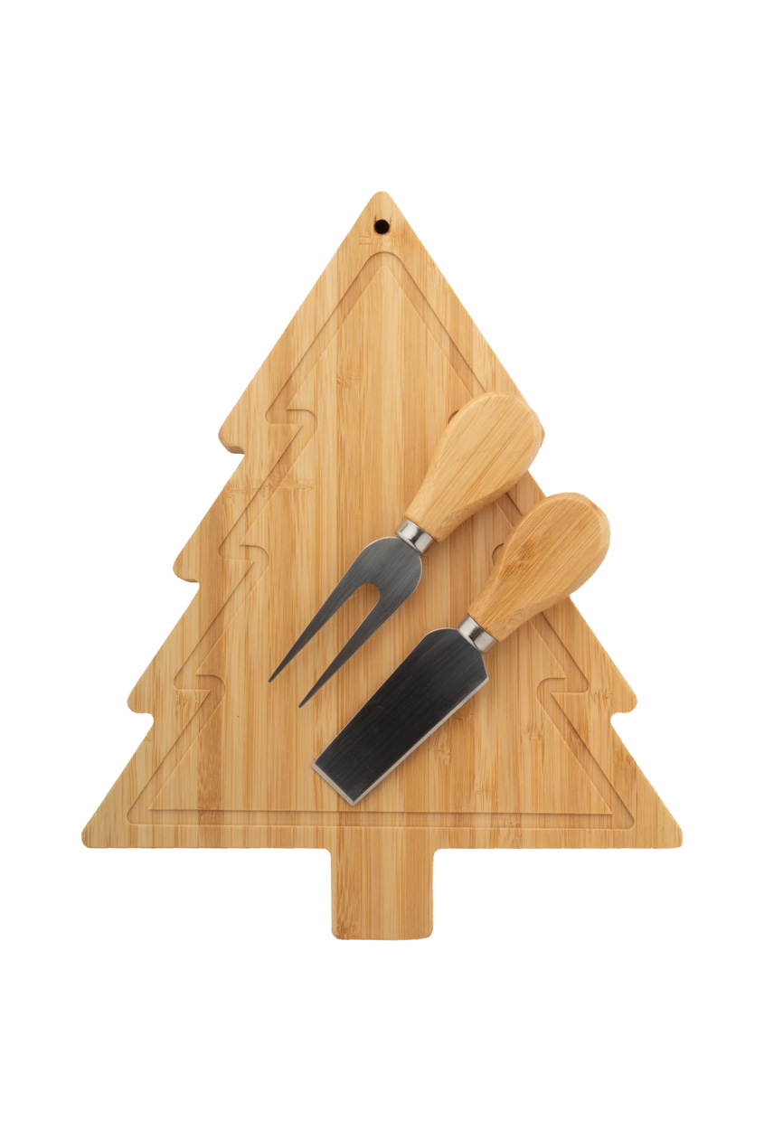 Jarlsberg Christmas set of cheese knives - beige