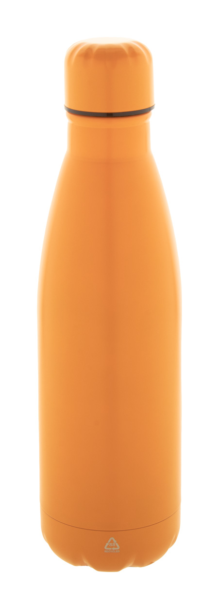 Refill recycled stainless steel bottle - orange