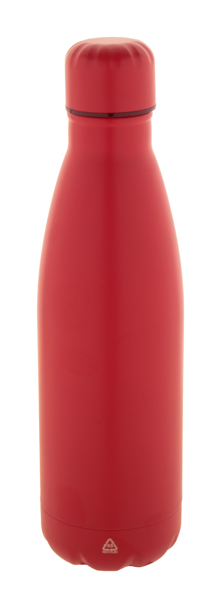 Refill recycled stainless steel bottle - red