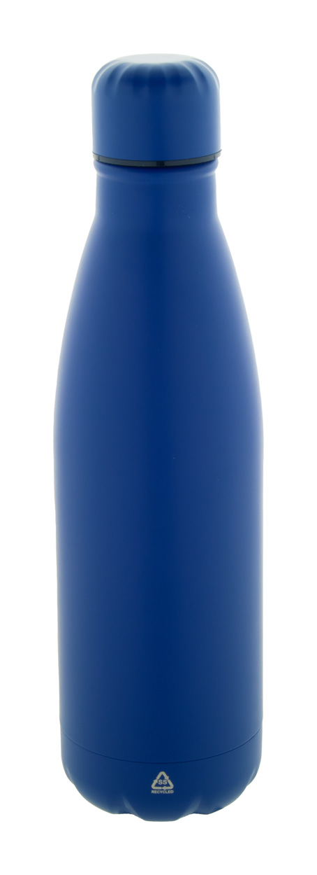 Refill recycled stainless steel bottle - blau