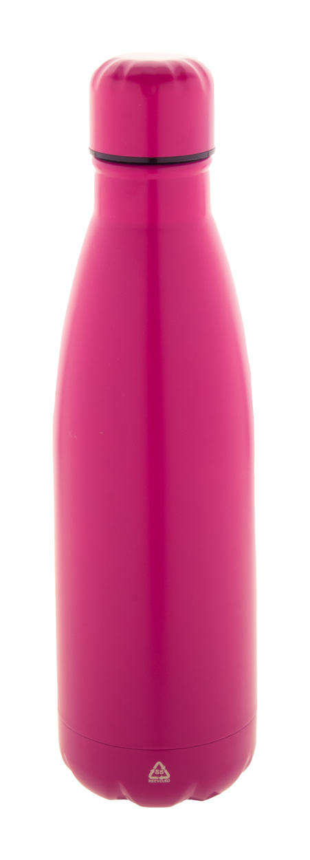Refill recycled stainless steel bottle - pink