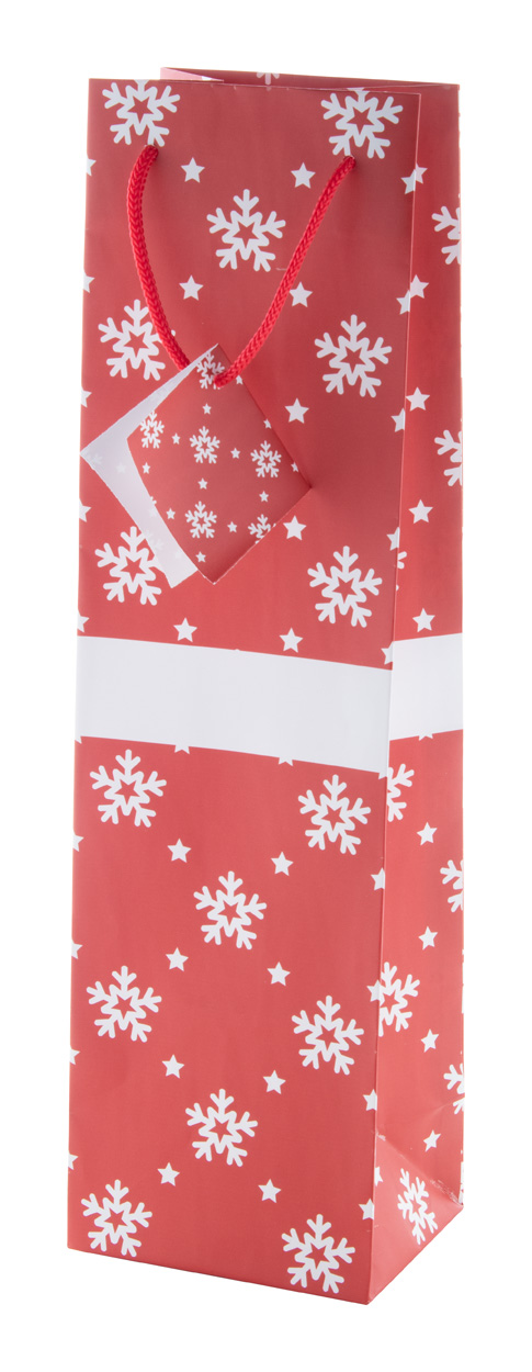 Palokorpi W vánoční taška, na láhev - červená