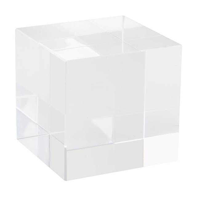 Glass cube - transparent