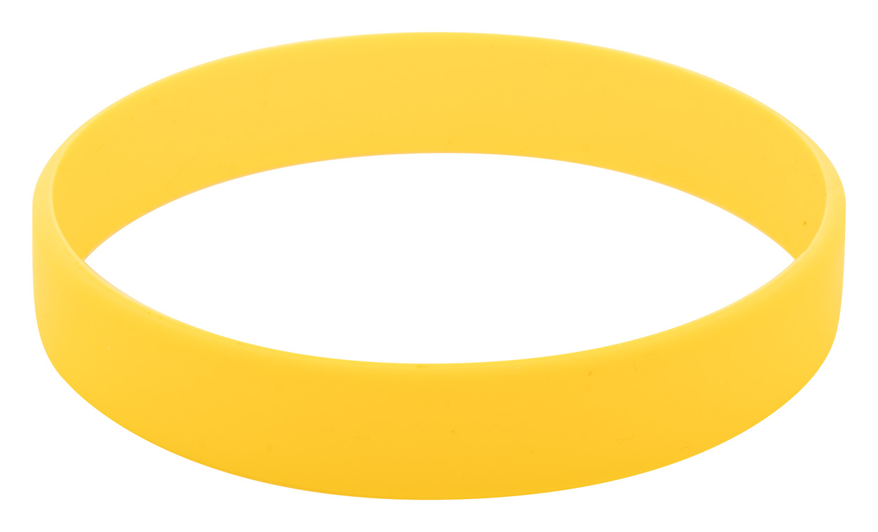 Wristy silicone bracelet - yellow
