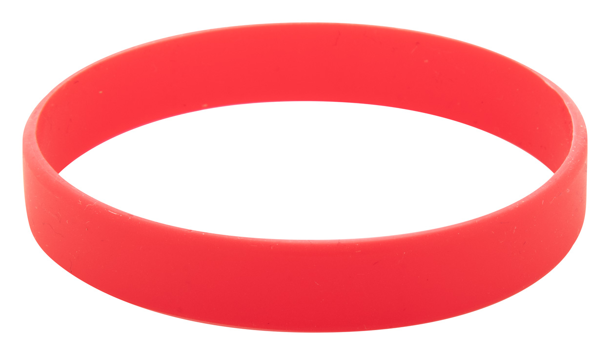 Wristy silicone bracelet - red