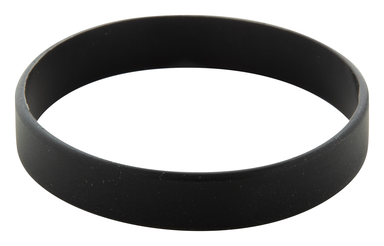Wristy silicone bracelet - black