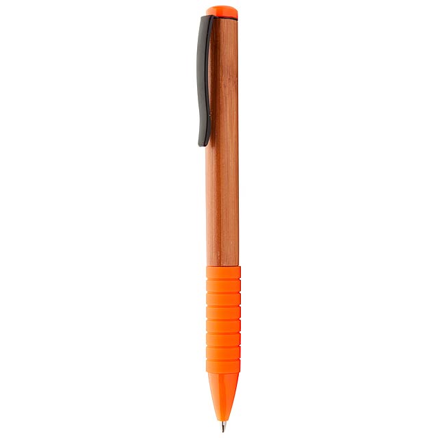 Kugelschreiber aus Bambus  - Orange