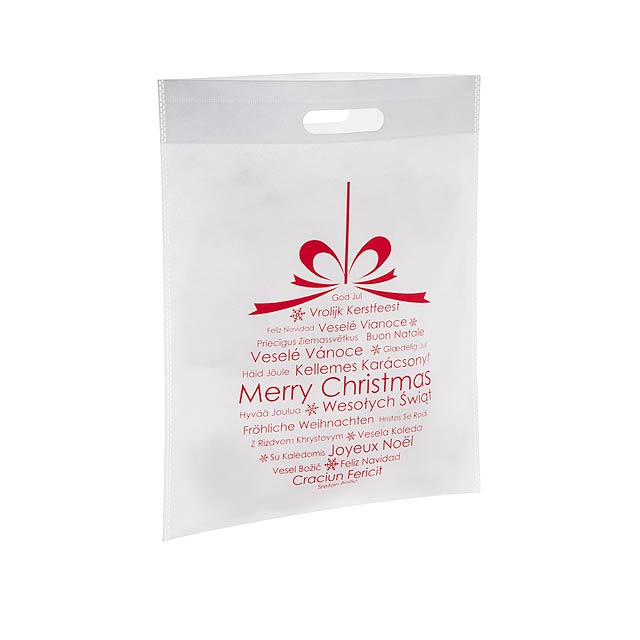 Xagi Christmas shopping bag - white