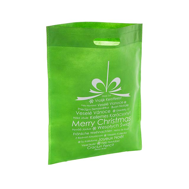 Xagi nákupní vánoční taška - zelená