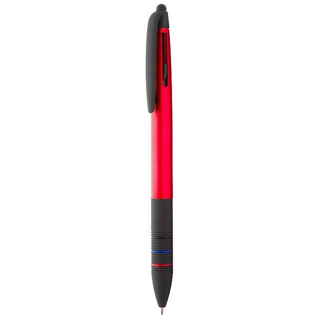 Touchpen mit Kugelschreiber - Rot