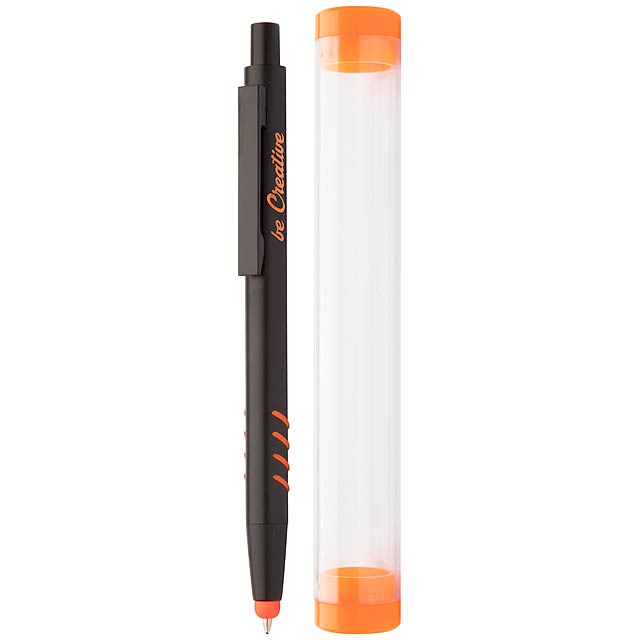 Crovy - Touchpen mit Kugelschreiber - Orange