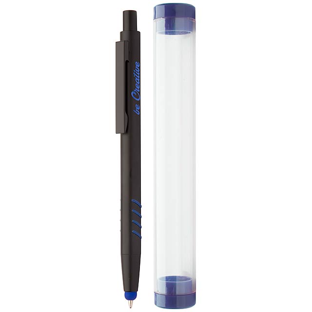 Crovy - Touchpen mit Kugelschreiber - blau