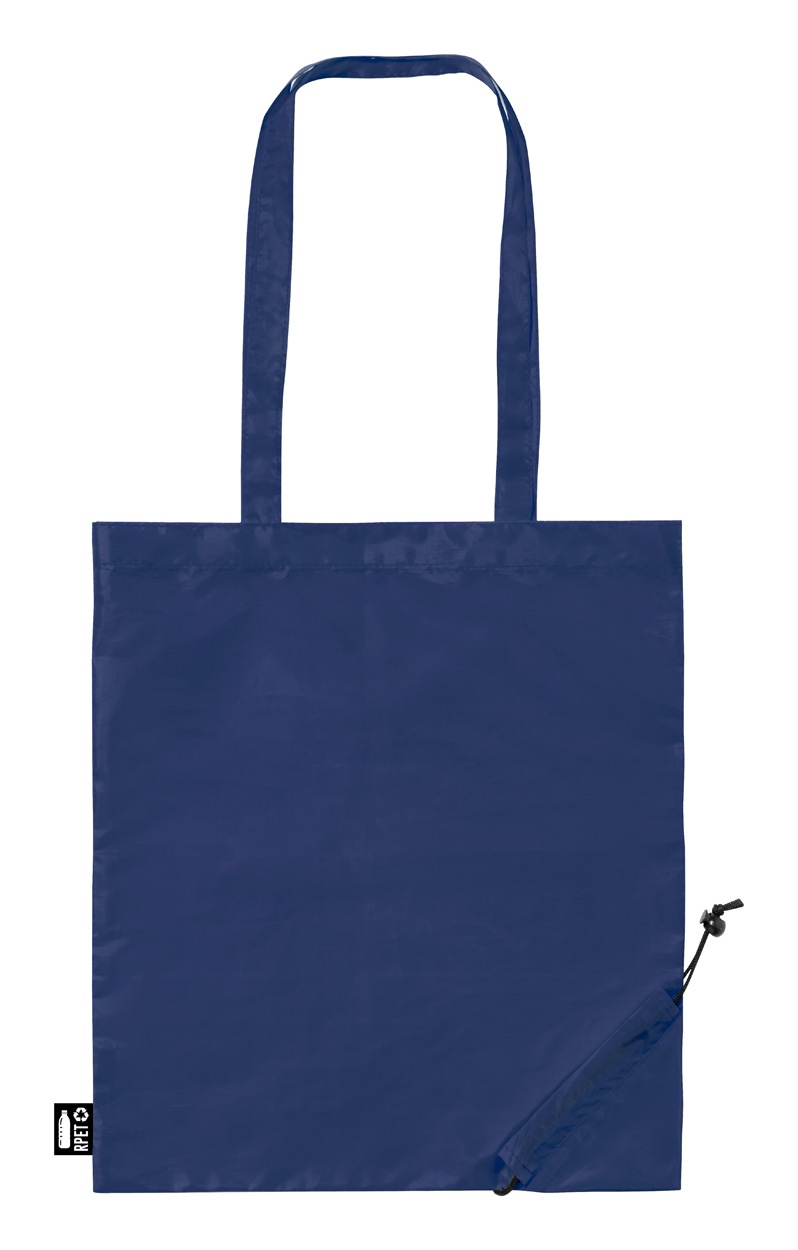 Berber skládací RPET nákupní taška - modrá
