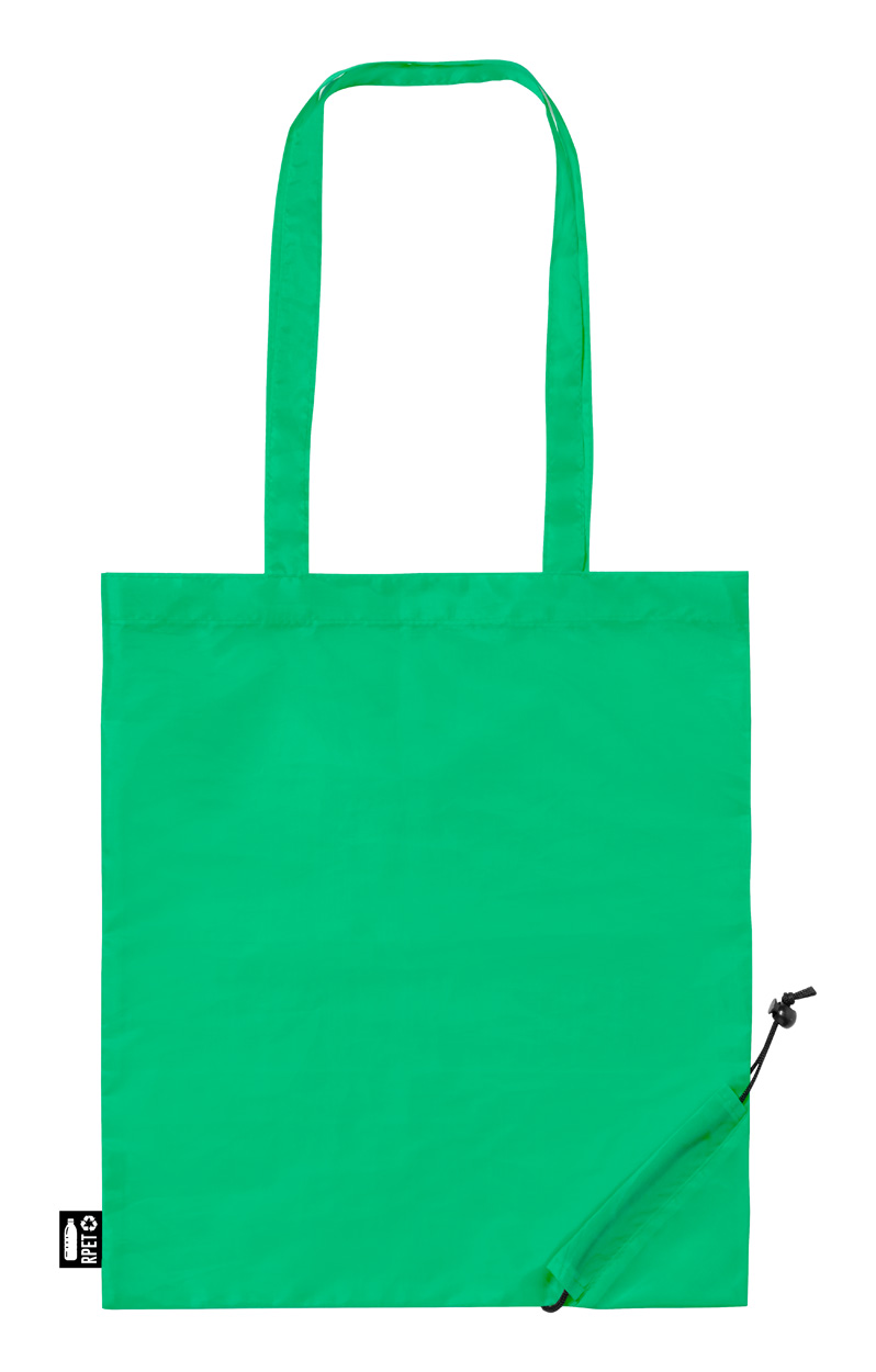 Berber skládací RPET nákupní taška - zelená