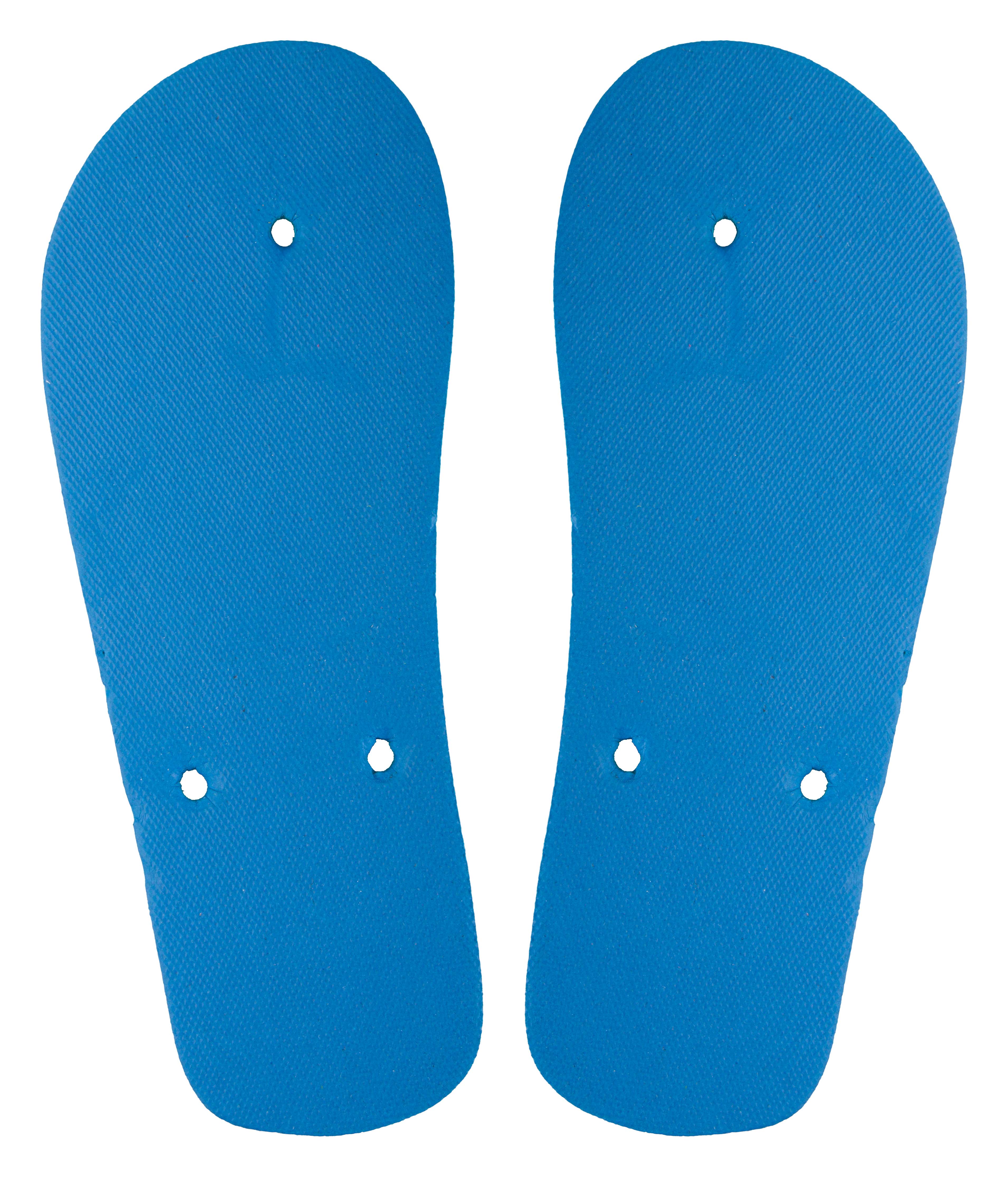 Custom made CreaPlaya beach flip flops - sole - blue