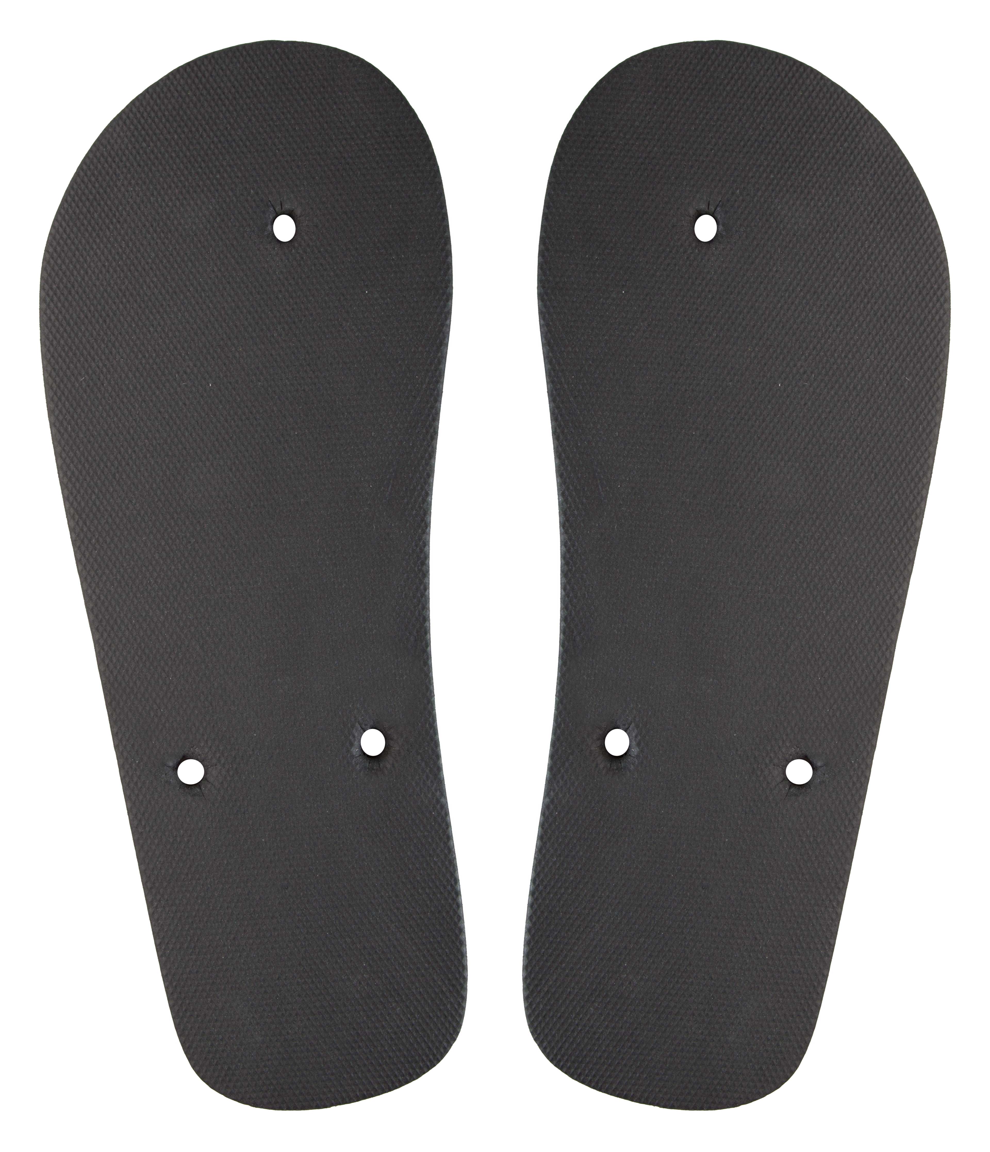Custom made CreaPlaya beach flip flops - sole - black