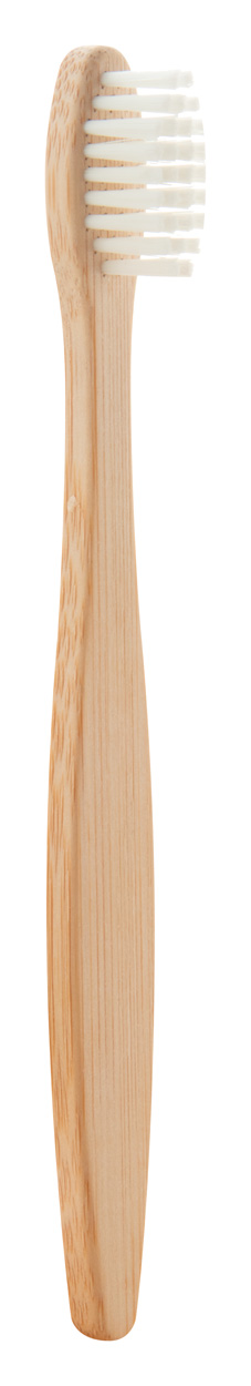 Boohoo Mini dětský bambusový kartáček na zuby - biela