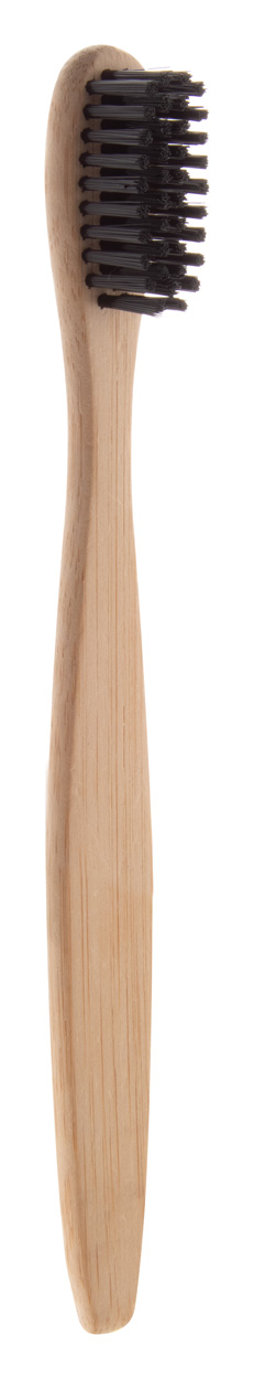 Boohoo Mini dětský bambusový kartáček na zuby - čierna