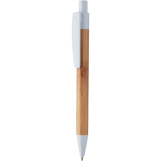Colothic bambusové kuličkové pero - bílá