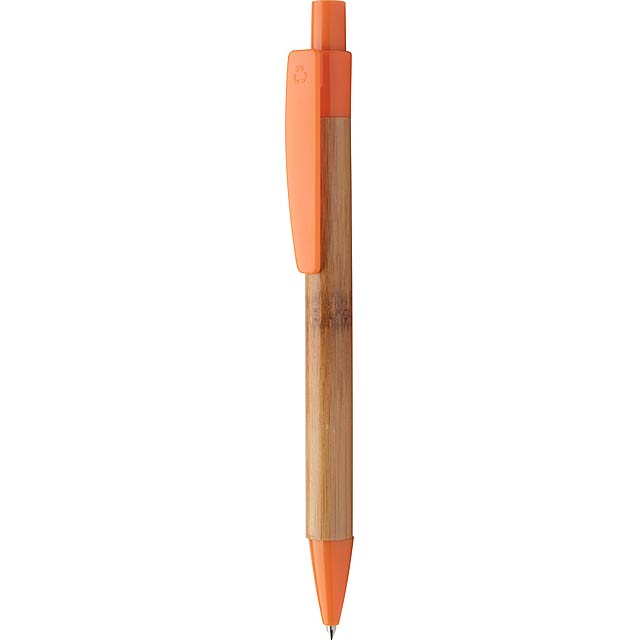 Colothic bambusové kuličkové pero - oranžová